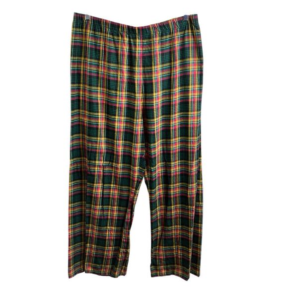 Savage‎ x Fenty Womens Two Piece Plaid Pajamas Set Size 1X Cropped Top Edgy Comf - Picture 4 of 16